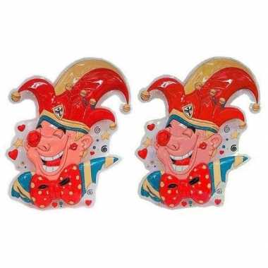 2x prins carnaval wanddecoratiecarnavalskleding