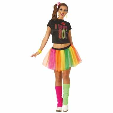 Carnaval/feest 80s/jaren 80 verkleedoutfit voor damescarnavalskleding