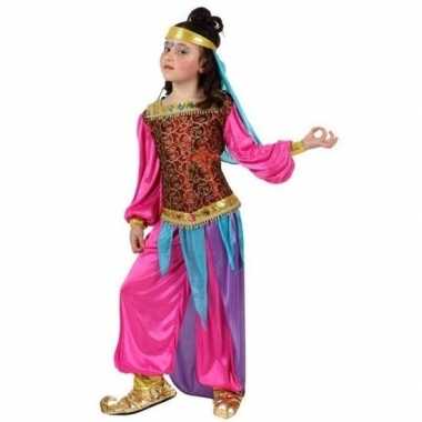 Carnaval/feest kleding 1001 nachten kostuums suheda roze/blauw voor m