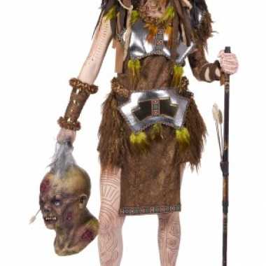 Kanibalen stam kostuum voor damescarnavalskleding