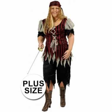 Piraten outfit grote maat voor damescarnavalskleding