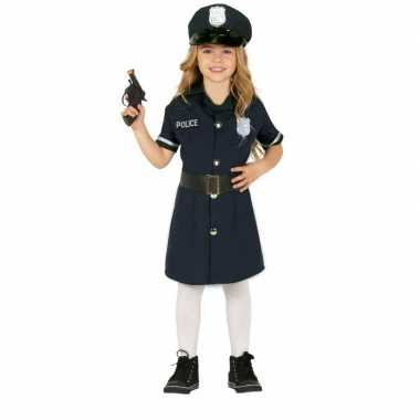 Politie agente verkleed jurk/jurkje voor meisjes carnavalskleding