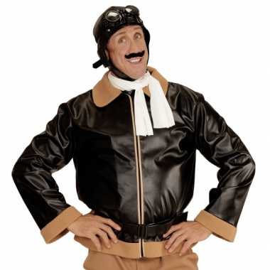 Retro piloten jas inclusief brilcarnavalskleding