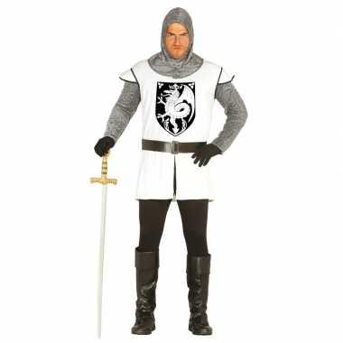 Ridder verkleedpak wit voor herencarnavalskleding