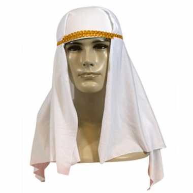 Sheik hoofddoek in de kleur witcarnavalskleding