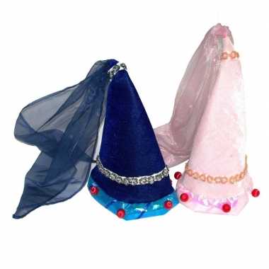 Sprookjes hoed rozecarnavalskleding