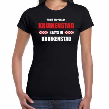 Tilburg/kruikenstad carnaval outfit / t- shirt zwart damescarnavalskleding