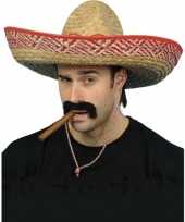 3x stuks carnaval feest mexicaanse sombreros hoeden voor volwassenen carnavalskleding