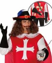 Carnaval handschoenen musketier mannen carnavalskleding