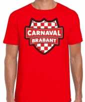 Carnaval verkleed t-shirt brabant rood voor heren carnavalskleding