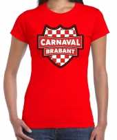 Carnaval verkleed t-shirt brabant rood voor voor dames carnavalskleding