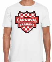 Carnaval verkleed t-shirt brabant wit voor heren carnavalskleding