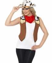 Cowboy verkleedaccessoires set voor dames carnavalskleding