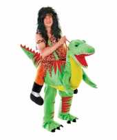 Instap dinosaurus kostuum voor volwassene carnavalskleding