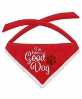 Kerst halsband bandana zakdoek voor grote honden maat l carnavalskleding