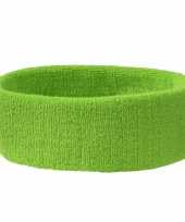 Lime groen hoofdbandje carnavalskleding