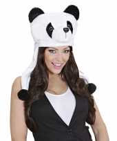 Panda beer feestmuts voor volwassenen carnavalskleding