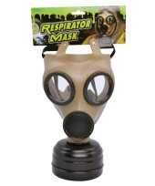 Realistisch verkleed gasmasker carnavalskleding