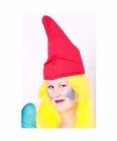 Rode puntmutsen voor volwassenen carnavalskleding