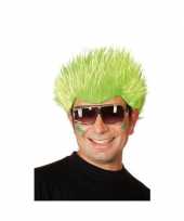Spike pruik neon groen carnavalskleding