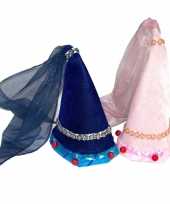 Sprookjes hoed roze carnavalskleding