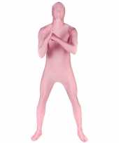 Zentai morphsuit roze carnavalskleding